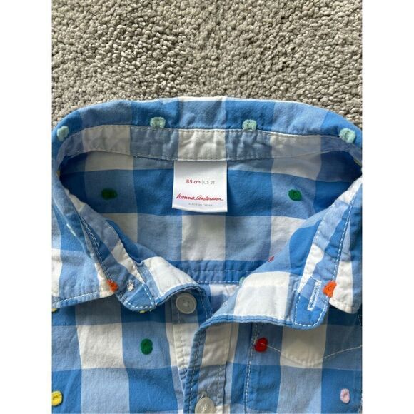 Hanna Andersson Celebrate Spring Woven Button-down Shirt $52 - Picture 5 of 6